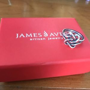 James Avery intertwined heart ring